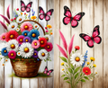 Butterfly Garden Designer Towel