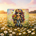 Boho Flower Child Mouse Pad