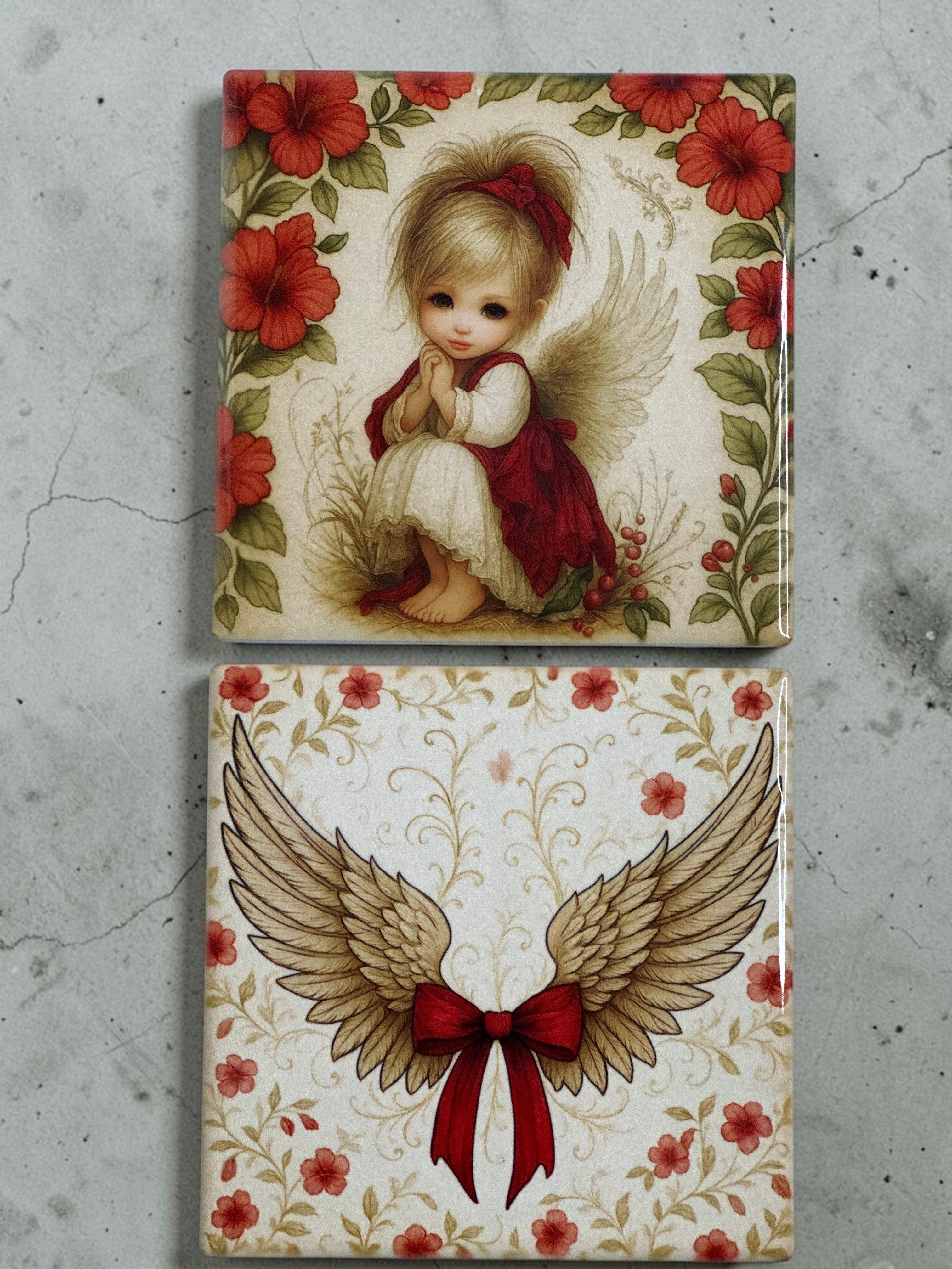 Angel Wings Coaster Set – Sentimental Design