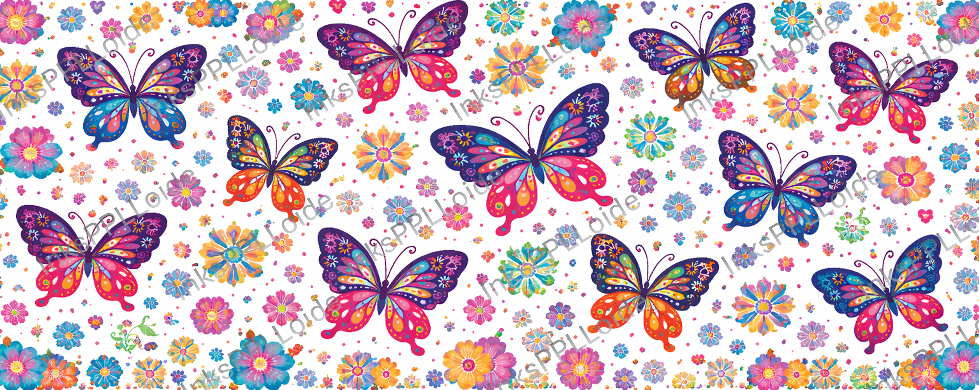 Colorful Butterfly Floral Mug – 15 oz Ceramic