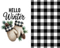 Hello Winter | Kitchen & Bath Hand Towel (16 × 24)