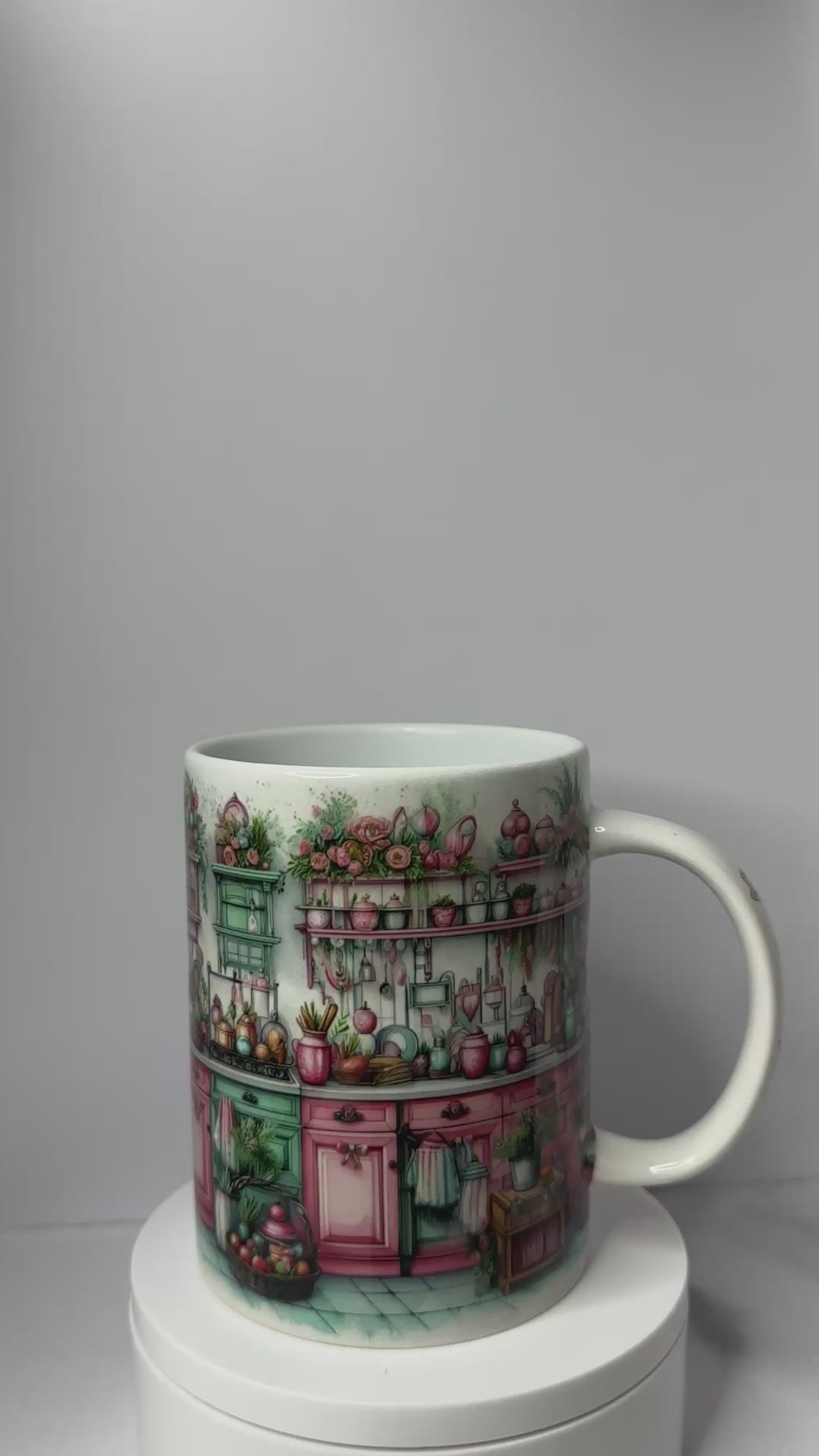 Vintage Floral Cottage Kitchen Mug
