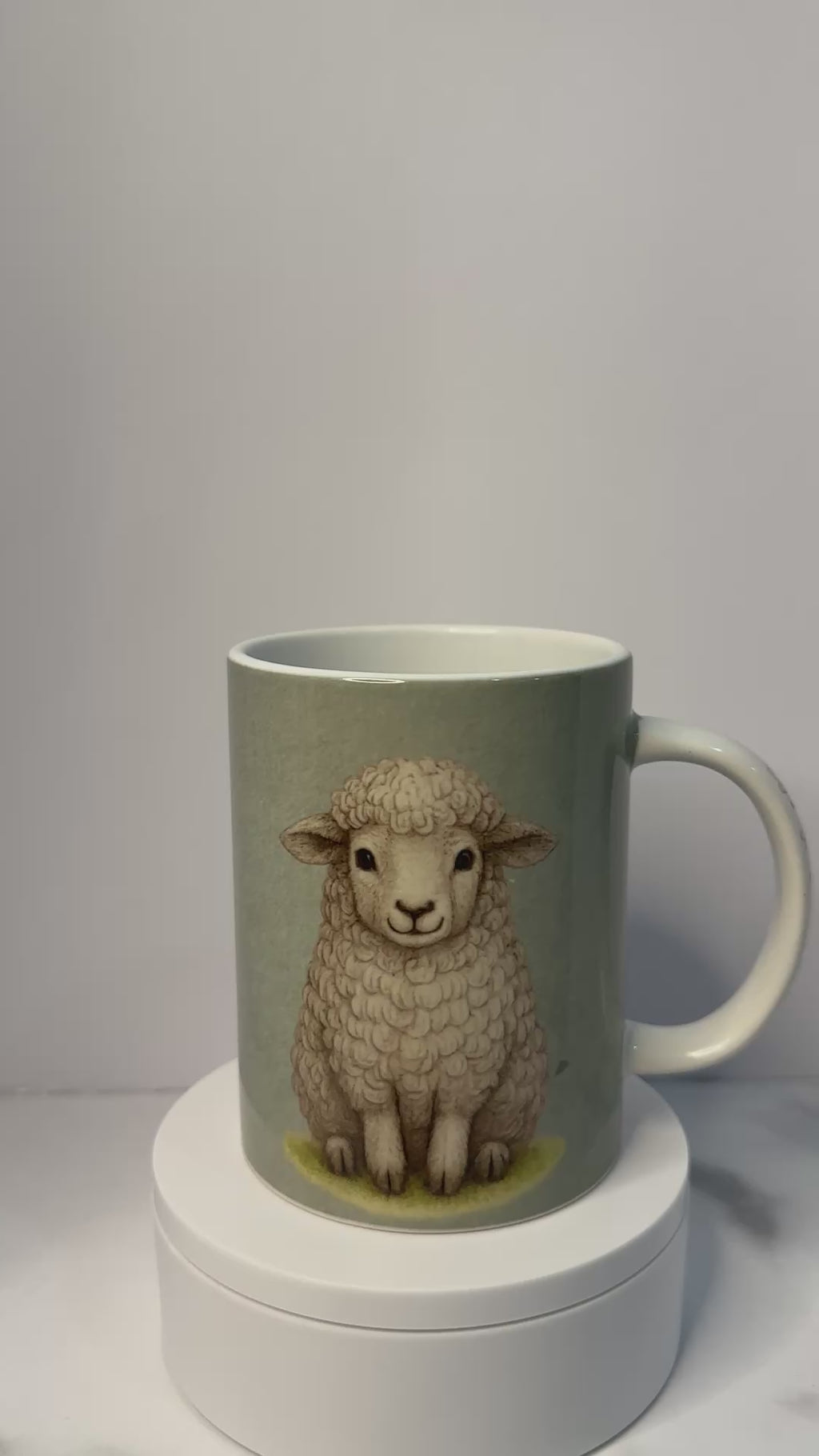 Sweet Farmhouse Lamb & Honeybee – 15 oz Ceramic Mug