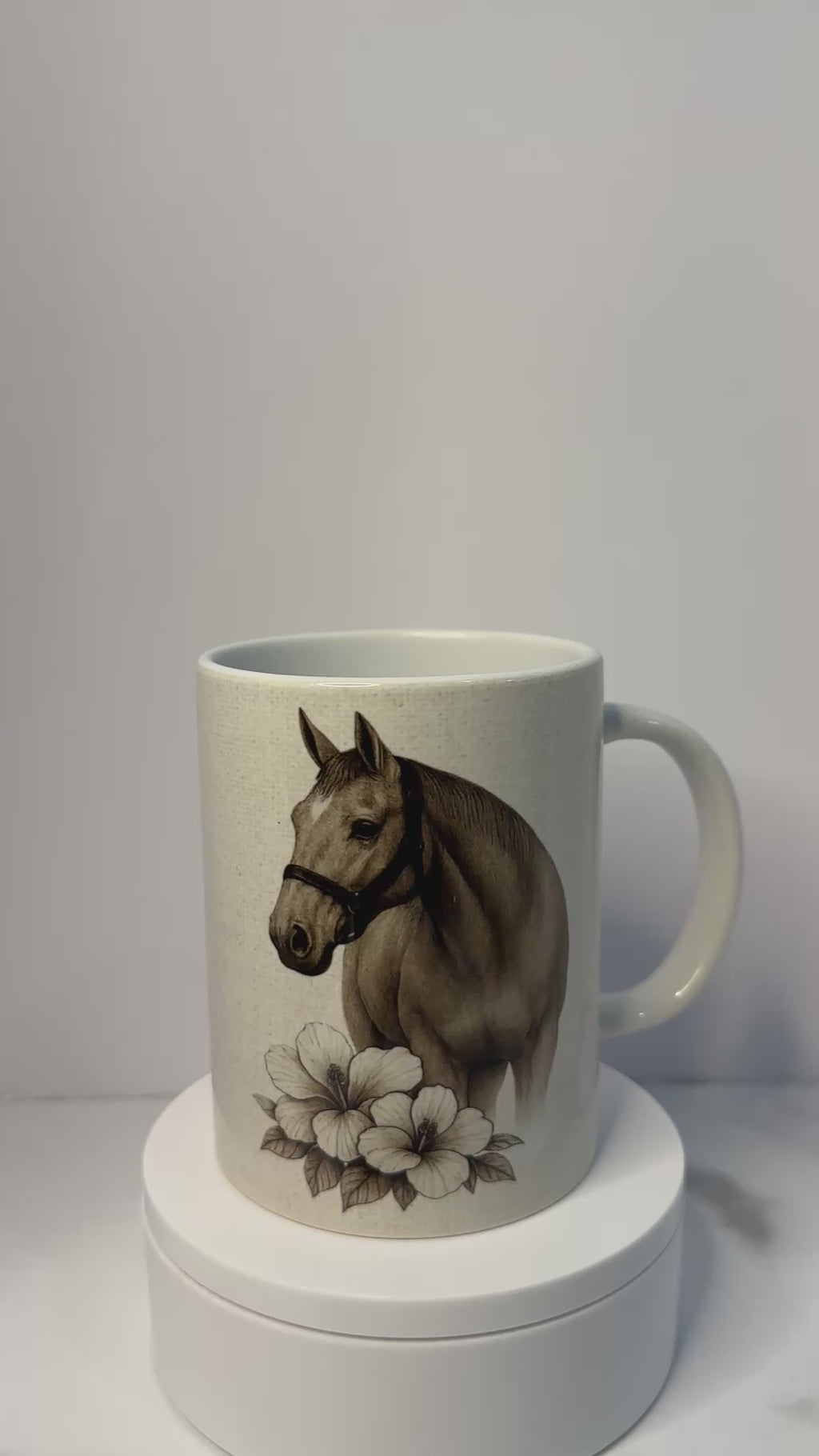 Rustic Farmhouse Horse & Horseshoe – 15 oz Ceramic Mug